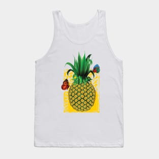 Pineapple and Butterflies Tank Top